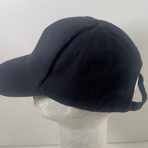 Ultra Club Classic Front Adj Black Red Star Gun Embroidered Cotton Cap Hat - Picture 8 of 11